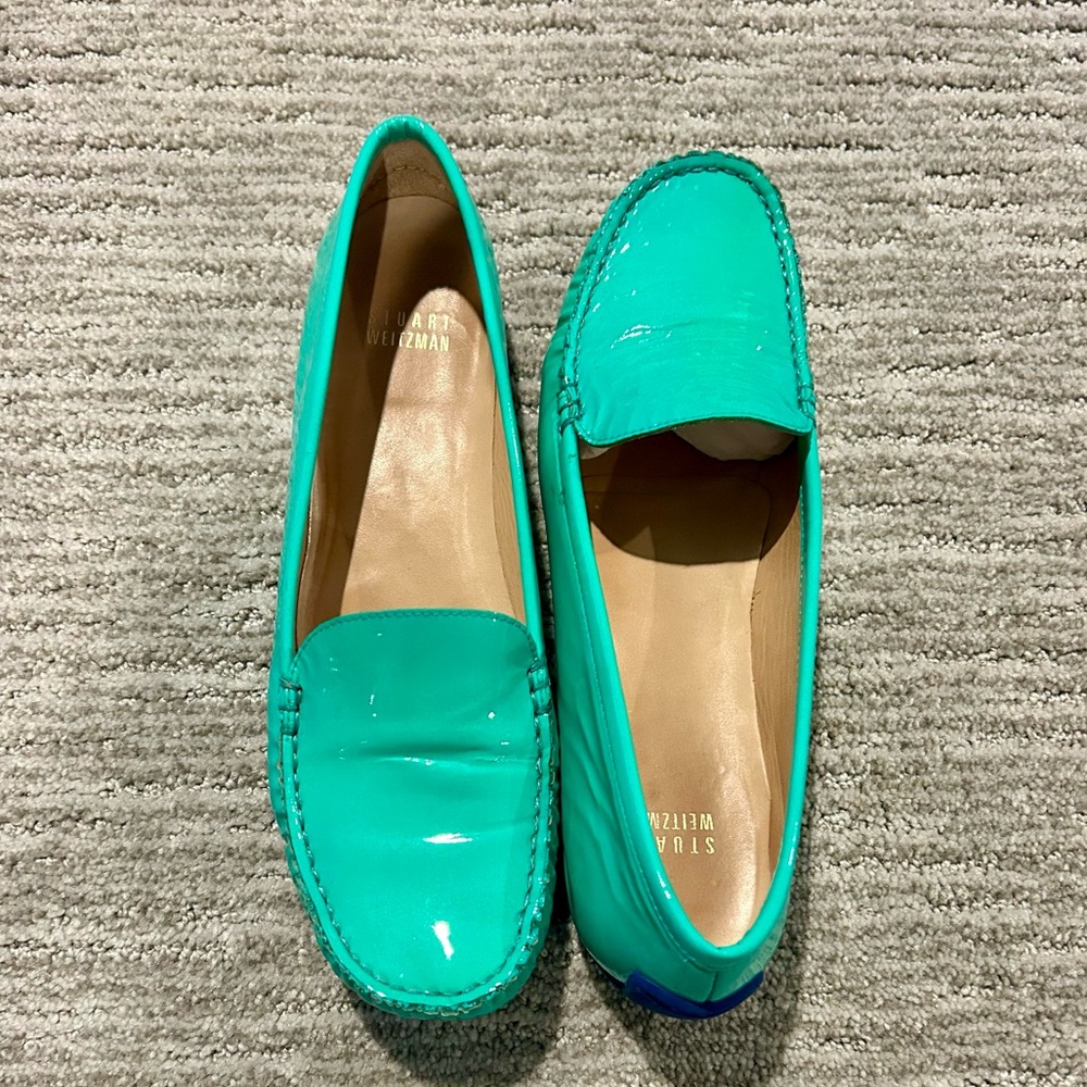 Stuart Weitzman Patent Leather Loafers 7.5